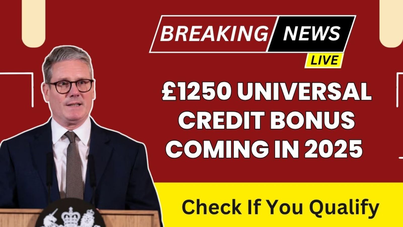 £1250 Universal Credit Bonus